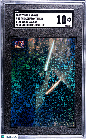 2025 Topps Chrome Star Wars Galaxy The Confrontation #21 SGC 10