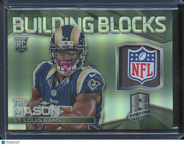 Tre Mason 2014 Spectra Black NFL SHIELD Patch RC Los Angeles Rams 1/1