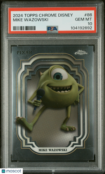 2024 Topps Chrome Disney Mike Wazowski #86 PSA 10