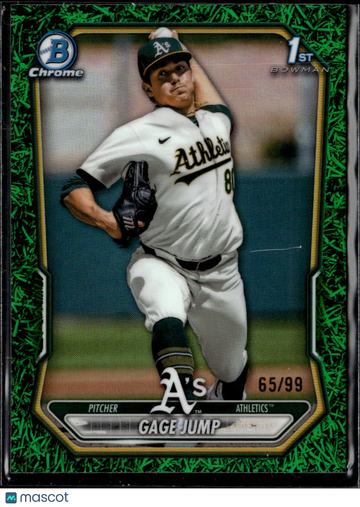 2026 Bowman Chrome Gage Jump #BCP-15 Green Grass Refractor /99