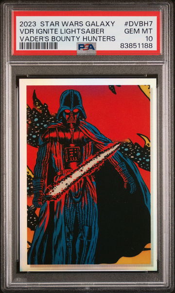 2023 TOPPS CHROME STAR WARS GALAXY VADER'S BOUNTY HUNTERS #DVBH7 PSA 10