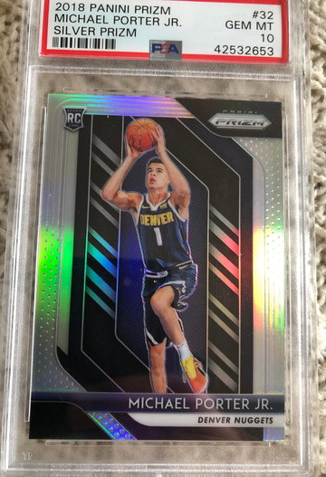 Michael Porter 2018 Prizm Silver PSA 10
