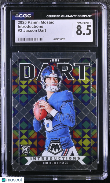 2025 Panini Mosaic Jaxson Dart #2 Introductions CGC 8.5