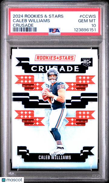 2024 Panini Rookies & Stars Crusade Caleb Williams #CCWS Rookie PSA 10