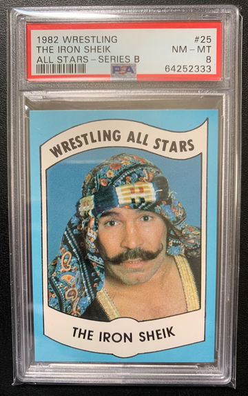 1982 Wrestling All Stars The Iron Shiek PSA 8