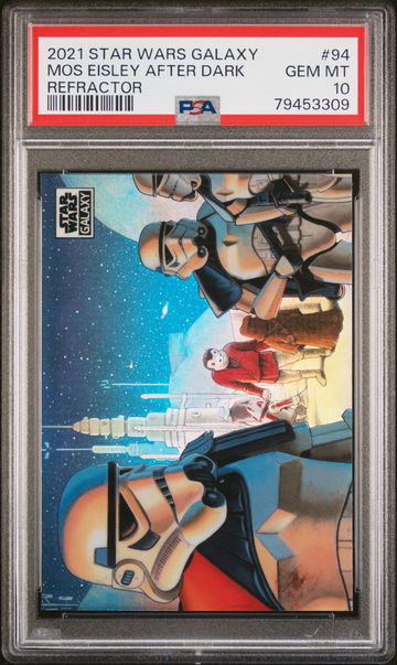 2021 STAR MOS EISLEY AFTER DARK TOPPS CHROME WARS GALAXY REFRACTOR #94 PSA 10