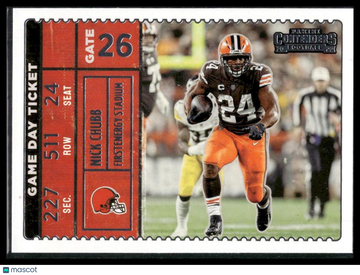 2022 Panini Contenders Nick Chubb #GDT-NCH Game Day Ticket