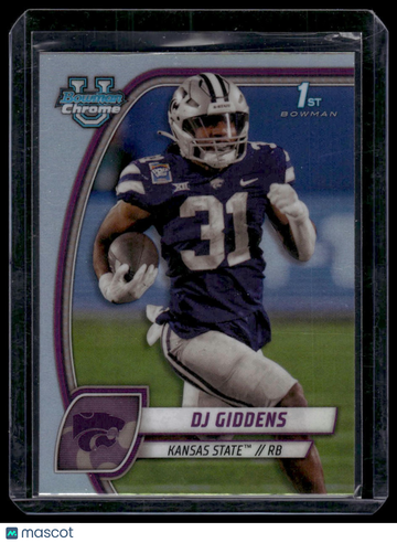 2024 Bowman University Chrome DJ Giddens #33 Refractor
