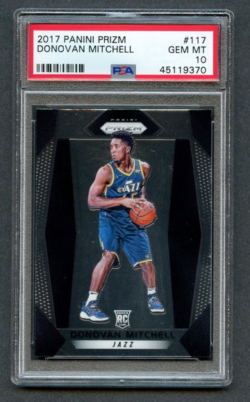 2017 Prizm Donovan Mitchell Rc PSA 10