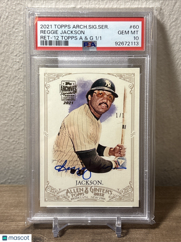 2012 Topps Allen & Ginter's Reggie Jackson #60 '12 & One of One PSA 10 Topps