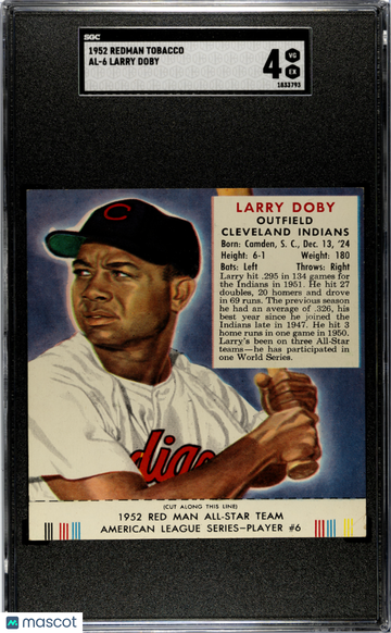 1952 Redman Tobacco Larry Doby #AL-6 SGC 4