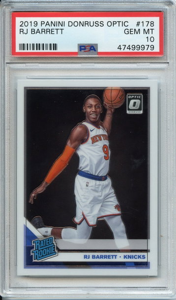 RJ Barrett Optic Rookie PSA 10
