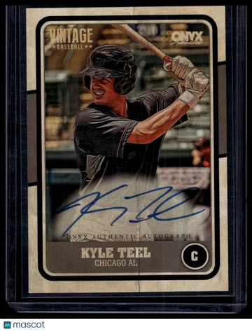 2025 Onyx Vintage Kyle Teel #VAKYTE Autographs AU