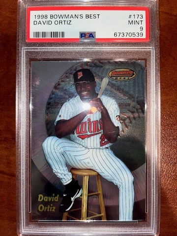 1998 Bowman's Best David Ortiz Rookie PSA 9