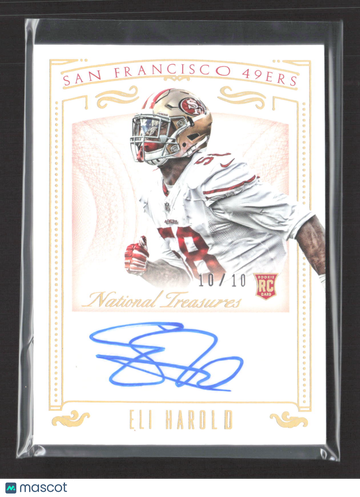 2016 Panini National Treasures Eli Harold #163 /10 RC