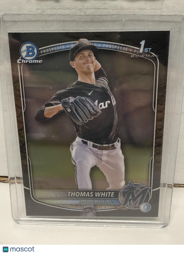 2025 Bowman Thomas White #BCP-69 Chrome Prospects Reptilian Refractor