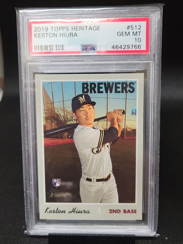 2019 Topps Heritage Keston Hiura Psa 10