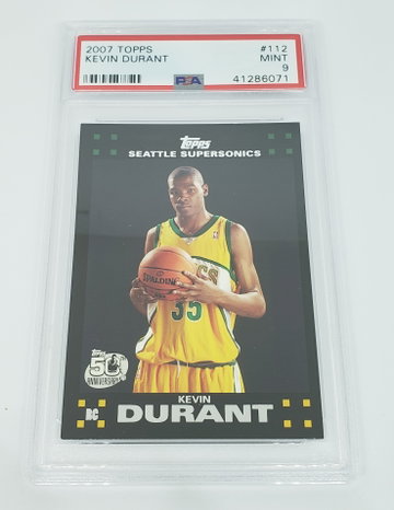 2007 Topps Kevin Durant PSA 9 RC No. 112