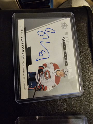 2022 23 SP Authentic SOTT Rookies Auto Juraj Slafkofsky Canadiens 1:12000