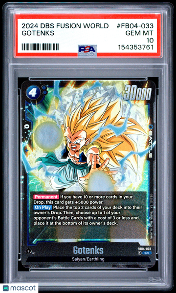 2024 Dragon Ball Super Card Game Fusion World Ultra Limit Gotenks PSA 10 #FB04-033