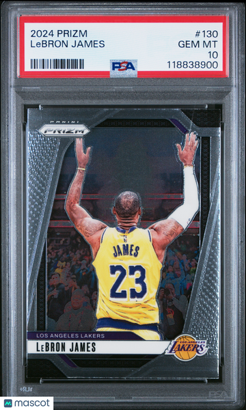 2024 Panini Prizm LeBron James #130 PSA 10