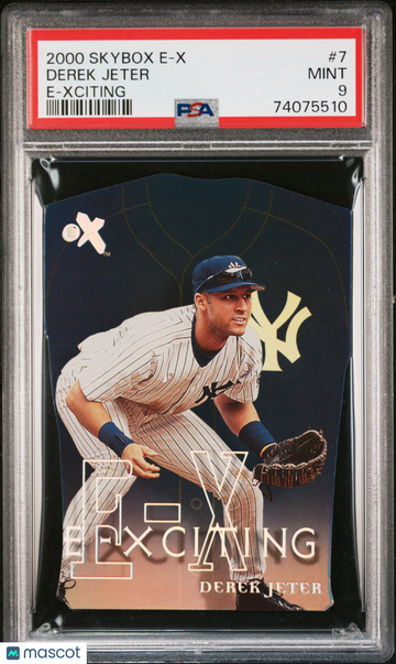 Derek Jeter 2000 Skybox E-X E-Xciting #7 New Yorks Yankees - PSA 9