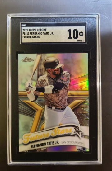 Fernando Tatis Jr. FS-11 2020 Topps Chrome Future Stars SGC 10 GM, Padres