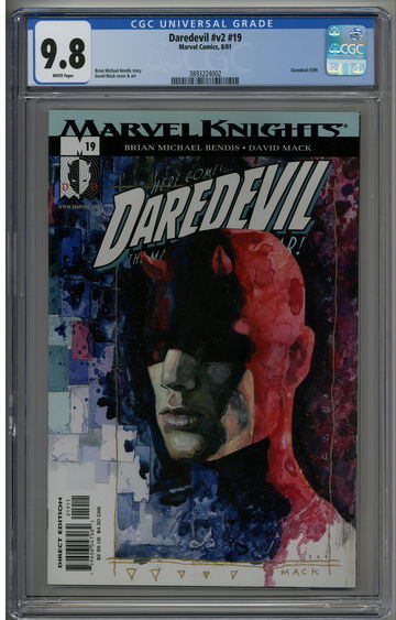 Daredevil v2 19 CGC 9.8 Marvel Knights vol. 2 David Mack cover