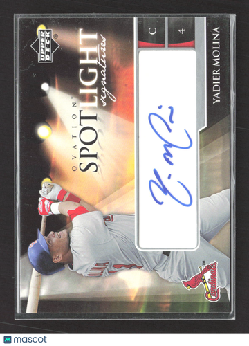 2006 Upper Deck Ovation Spotlight Signatures Yadier Molina #SS-YM