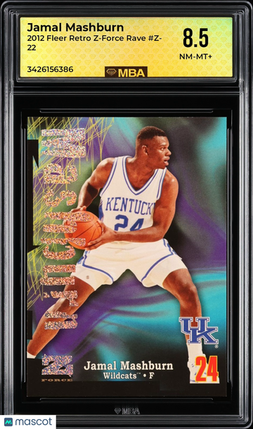 2012 Fleer Retro Z-Force Rave Jamal Mashburn #Z-22 MBA 8.5