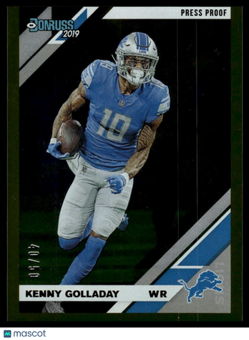 2019 Donruss Kenny Golladay #94 Press Proof Gold SN