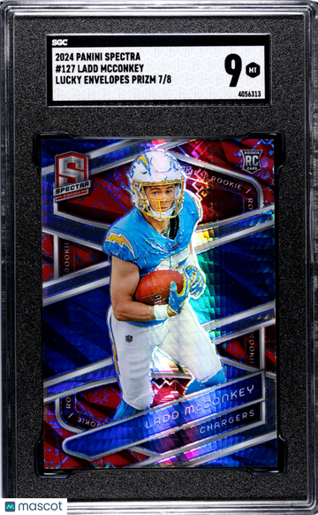 2024 Panini Spectra Ladd Mcconkey #127 Lucky Envelopes Prizm SGC 9
