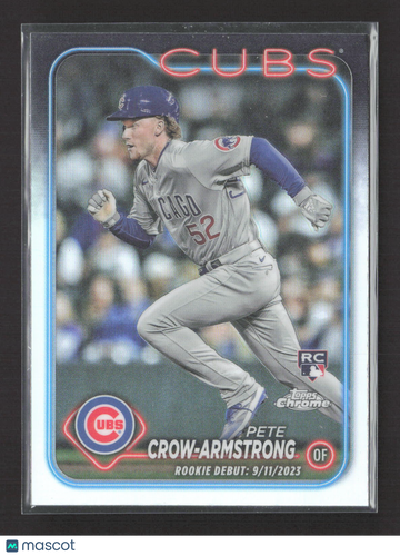 2024 Topps Chrome Update Pete Crow-Armstrong #USC158 Refractor RC