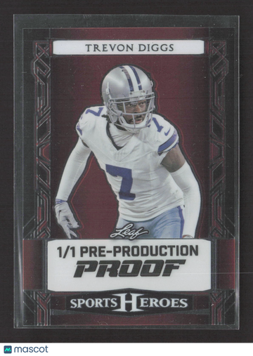 2022 Leaf Sports Heroes Trevon Diggs Pre-Production Proof 1/1