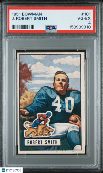 1951 Bowman J. Robert Smith #101 Vintage Stock Short Print HOF Nicely Centered Mint Parallel/Variety Base Set Insert Low