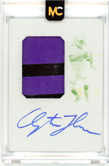 2019 Panini National Treasures Clayton Thorson #122 1/1 Printing Plate