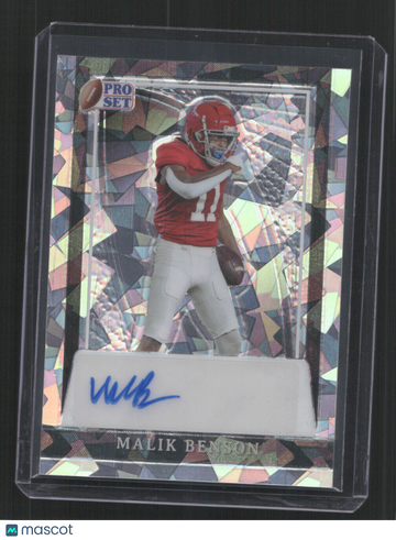 2024 Pro Set MALIK BENSON #PA-MB2 /15 AUTO SN,AU,/15