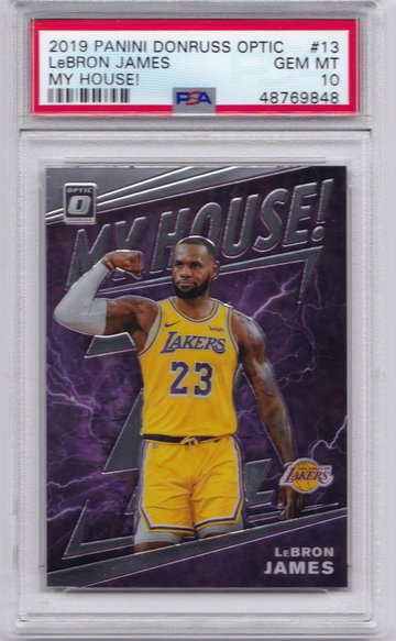 LeBron James 2019 Optic My House PSA 10