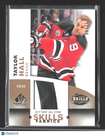 2017 Upper Deck SP Game Used Skills Fabrics Taylor Hall #AS-TH /35 Patch