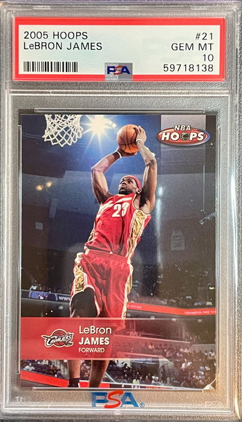 2005 Hoops 21 LeBron James PSA 10  POP 8
