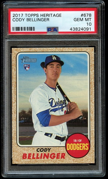 Cody Bellinger 2017 Topps Heritage #678 PSA 10 Gem Mint