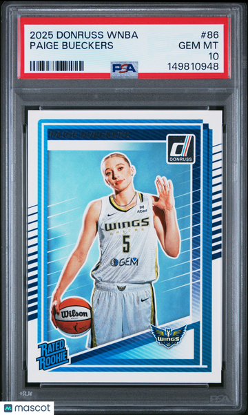 2025 Panini Donruss WNBA Paige Bueckers #86 PSA 10