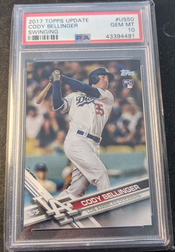 2017 Topps Update Cody Bellinger Swinging PSA 10