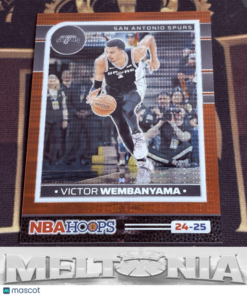 2024-25 Hoops Victor Wembanyama #165 Premium Prizms Pulsar Red SN