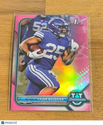 2021-22 Bowman University - Chrome Pink Tyler Allgeier #21