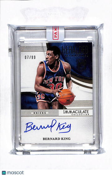 2025 Panini Immaculate Collection Heralded Signatures Bernard King #HRS-BKI 07/99 Auto