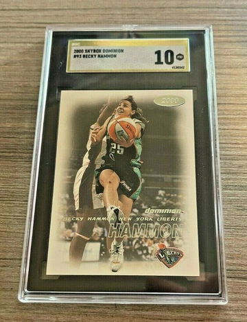 2000 Skybox Dominion Becky Hammon Rookie RC SGC 10 PRISTINE GOLD #93 WNBA