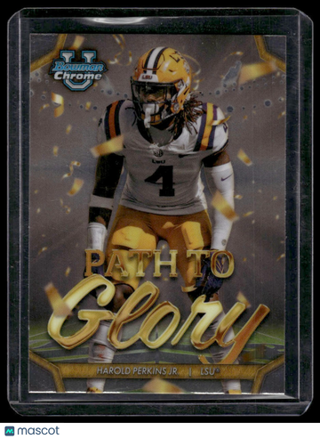 2024 Bowman University Chrome Harold Perkins Jr. #PG-20 Path To Glory