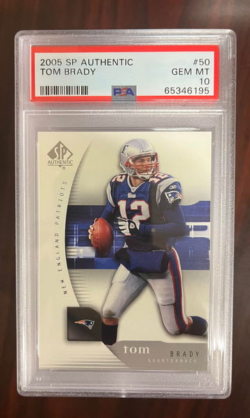 2005 SP Authentic Tom Brady PSA 10