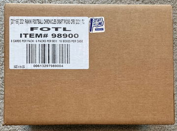 2021 Panini Chronicles Draft Picks Football FOTL Sealed CASE (16 box)